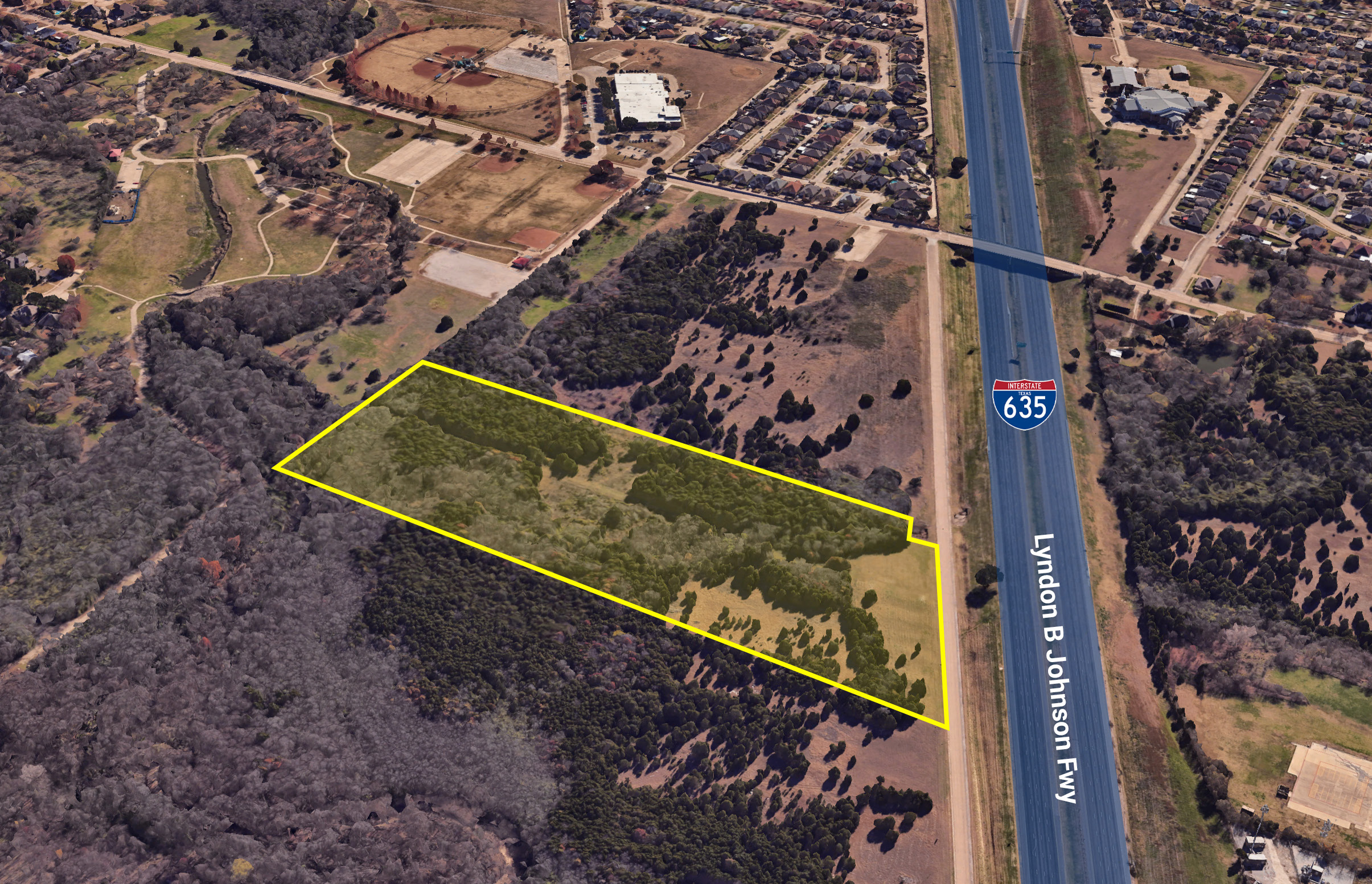 Aerial view of 22100 LBJ Freeway, 22100 LBJ Freeway, Mesquite, TX 75149