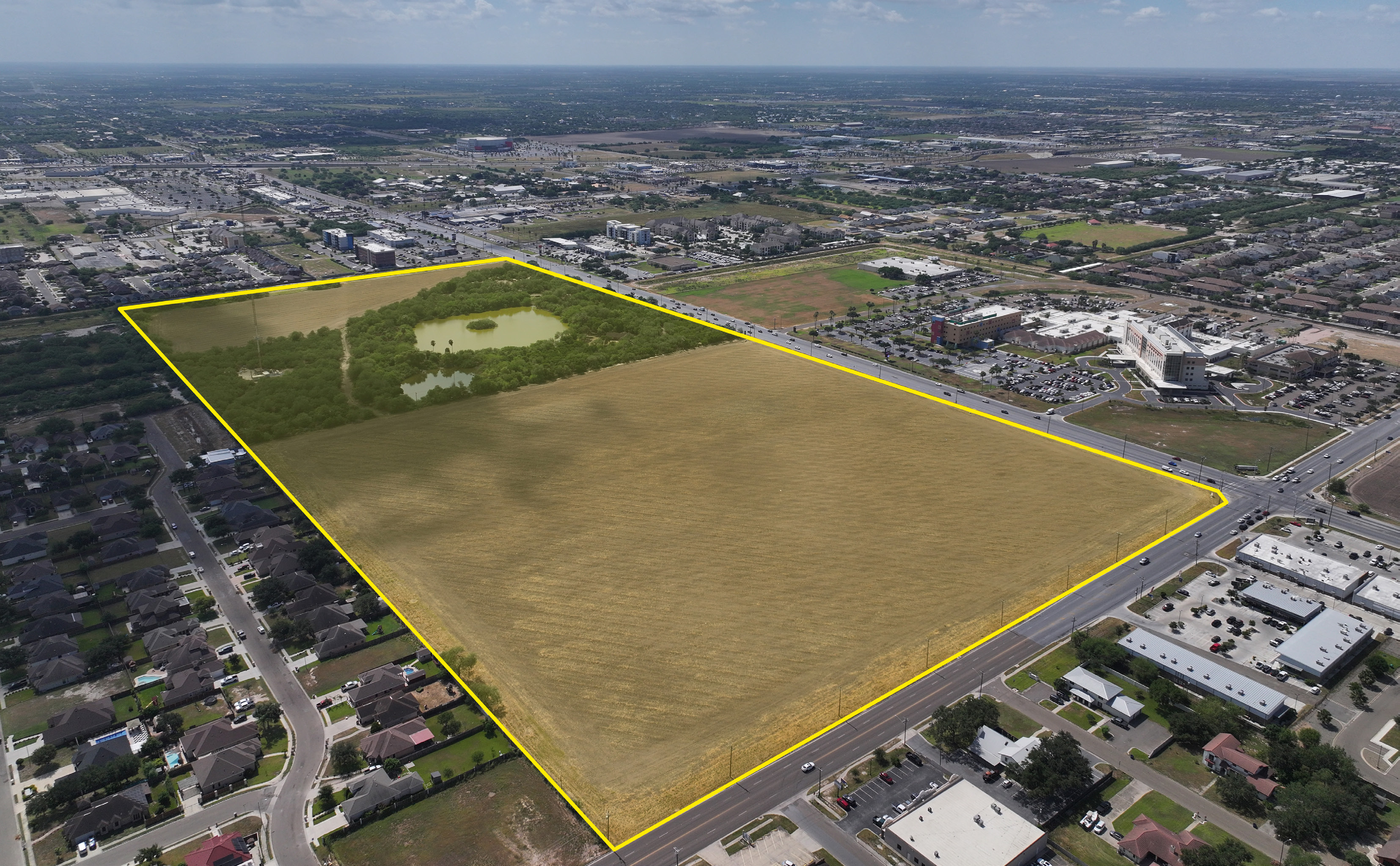 Aerial view of 1013 W Trenton Road, 1013 W Trenton Road, Edinburg, TX 78539